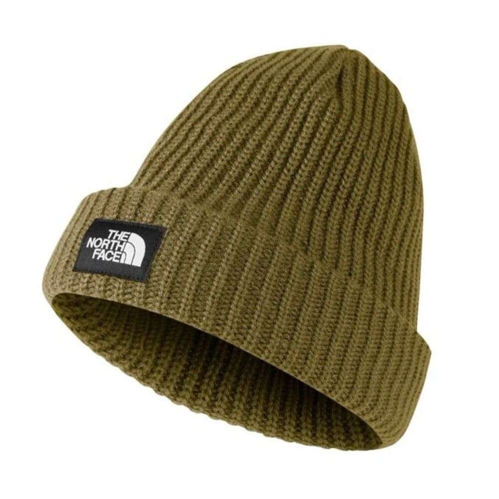 The North Face Youth Salty Dog Beanie Burnt Olive Green Kids Winter Hat